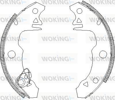 Woking Z4022.00 - Bremžu loki www.autospares.lv