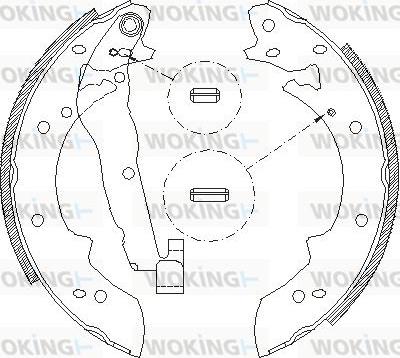 Woking Z4027.01 - Brake Shoe, Drum brakes www.autospares.lv