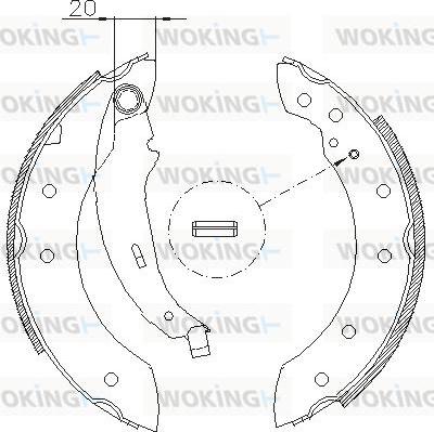 Woking Z4199.01 - Bremžu loki www.autospares.lv