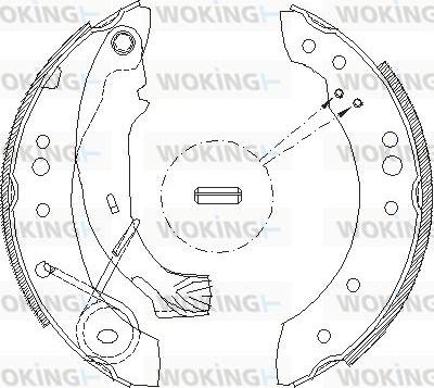 Woking Z4149.00 - Brake Shoe, Drum brakes www.autospares.lv