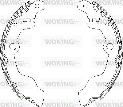 Woking Z4164.00 - Тормозные башмаки, барабанные www.autospares.lv