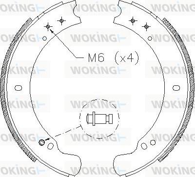 Woking Z4162.00 - Bremžu loki www.autospares.lv