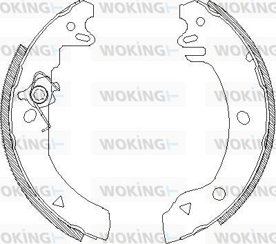 Woking Z4186.00 - Bremžu loki www.autospares.lv