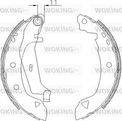 Woking Z4182.02 - Bremžu loki www.autospares.lv