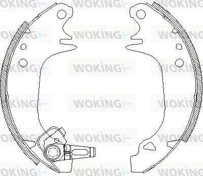 Woking Z4130.00 - Brake Shoe, Drum brakes www.autospares.lv