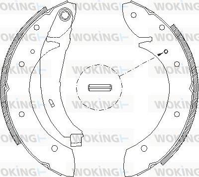 Woking Z4396.02 - Brake Shoe, Drum brakes www.autospares.lv