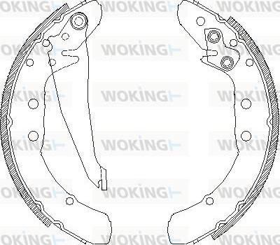 Woking Z4397.00 - Bremžu loki autospares.lv