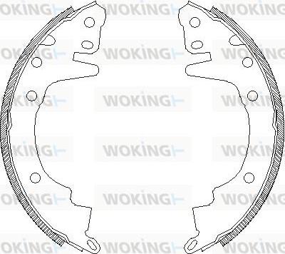 Woking Z4369.00 - Bremžu loki www.autospares.lv