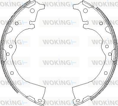 Woking Z4360.00 - Brake Shoe, Drum brakes www.autospares.lv