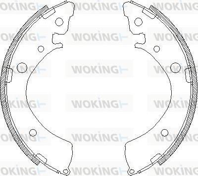 Woking Z4367.00 - Bremžu loki autospares.lv