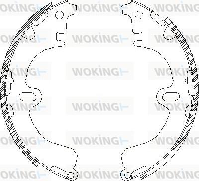 Woking Z4380.00 - Brake Shoe, Drum brakes www.autospares.lv