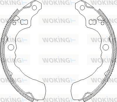 Woking Z4381.00 - Bremžu loki www.autospares.lv