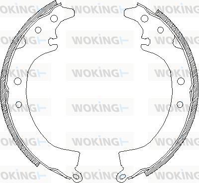 Woking Z4336.00 - Brake Shoe, Drum brakes www.autospares.lv