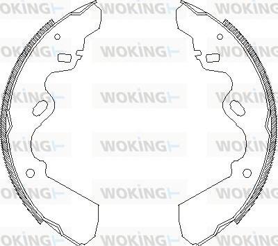 Woking Z4337.00 - Brake Shoe, Drum brakes www.autospares.lv