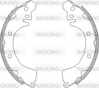 Woking Z4370.00 - Bremžu loki autospares.lv