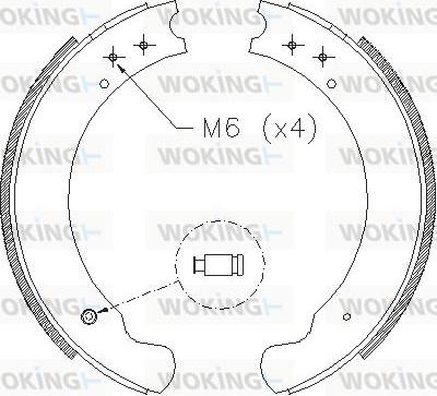 Woking Z4284.00 - Bremžu loki autospares.lv