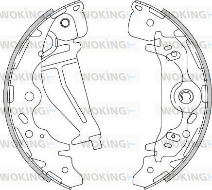 Woking Z4276.00 - Тормозные башмаки, барабанные www.autospares.lv