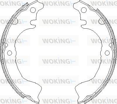 Woking Z4700.00 - Brake Shoe, Drum brakes www.autospares.lv