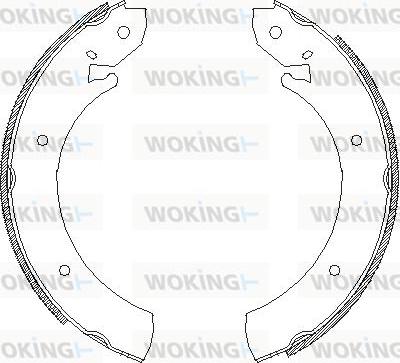 Woking Z4701.00 - Brake Shoe, Drum brakes www.autospares.lv