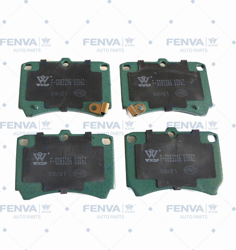 WXQP 40832 - Тормозные колодки, дисковые, комплект www.autospares.lv