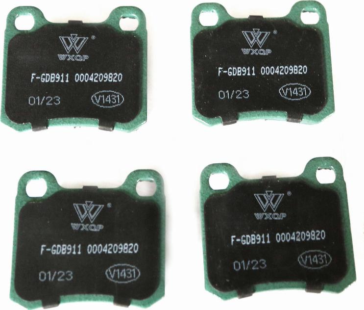 WXQP 140197 - Тормозные колодки, дисковые, комплект www.autospares.lv