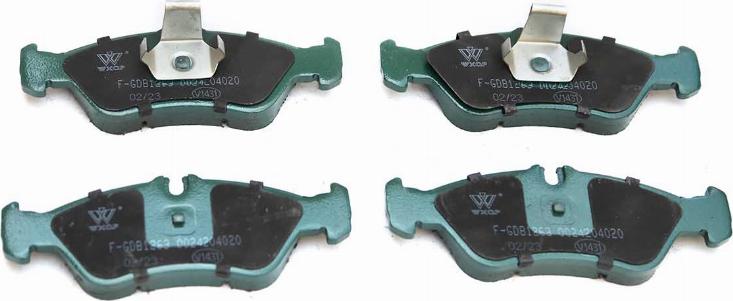 WXQP 140253 - Brake Pad Set, disc brake www.autospares.lv