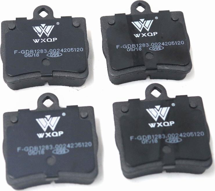 WXQP 140219 - Тормозные колодки, дисковые, комплект www.autospares.lv