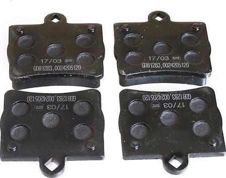 WXQP 141041 - Тормозные колодки, дисковые, комплект www.autospares.lv