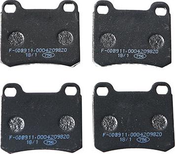 WXQP 141015 - Brake Pad Set, disc brake www.autospares.lv