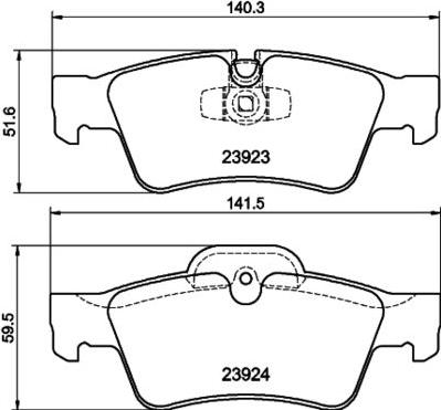 WXQP 141489 - Bremžu uzliku kompl., Disku bremzes www.autospares.lv