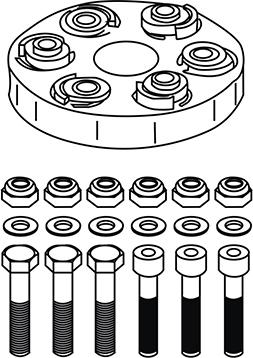 WXQP 160275 - Виброгаситель карданного вала, амортизатор www.autospares.lv