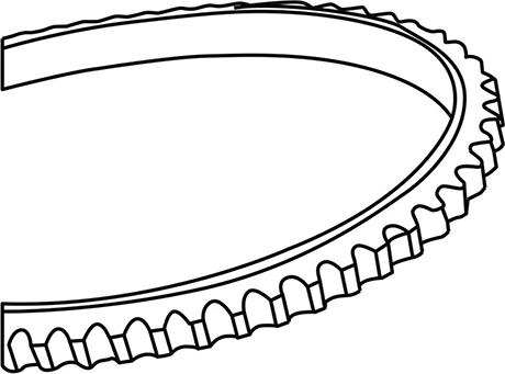 WXQP 110159 - Клиновой ремень, поперечные рёбра www.autospares.lv