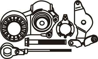 WXQP 111193 - Siksnas spriegotājs, Ķīļsiksna www.autospares.lv