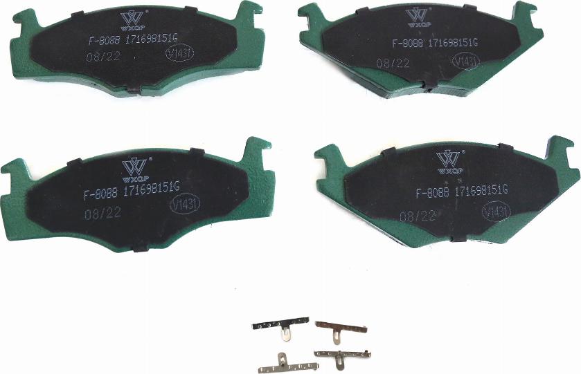 WXQP 340129 - Brake Pad Set, disc brake www.autospares.lv