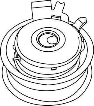 WXQP 311529 - Натяжной ролик, зубчатый ремень ГРМ www.autospares.lv