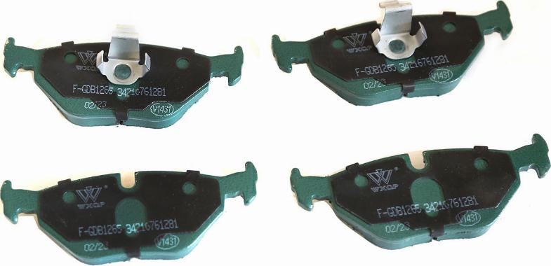 WXQP 240105 - Brake Pad Set, disc brake www.autospares.lv