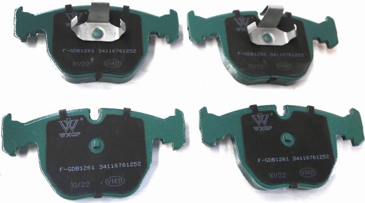 WXQP 240131 - Brake Pad Set, disc brake www.autospares.lv