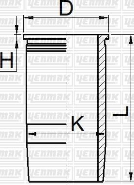 Yenmak 51-05605-000 - Cilindra čaula www.autospares.lv