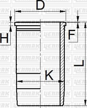 Yenmak 51-05597-000 - Cilindra čaula www.autospares.lv