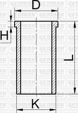 Yenmak 51-35381-000 - Гильза цилиндра www.autospares.lv