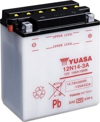 Yuasa 12N14-3A - Startera akumulatoru baterija www.autospares.lv