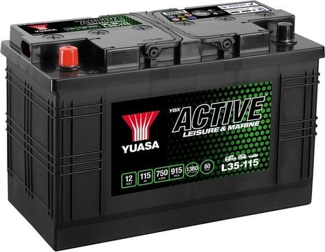Yuasa L35-115 - Startera akumulatoru baterija www.autospares.lv