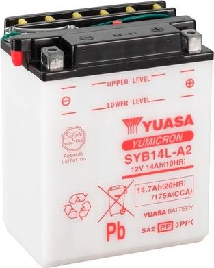 Yuasa SYB14L-A2 - Startera akumulatoru baterija www.autospares.lv