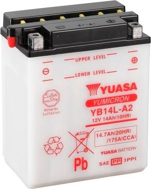 Yuasa YB14L-A2 - Startera akumulatoru baterija www.autospares.lv