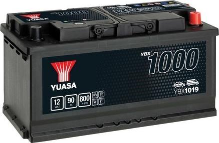 Yuasa YBX1019 - Startera akumulatoru baterija www.autospares.lv