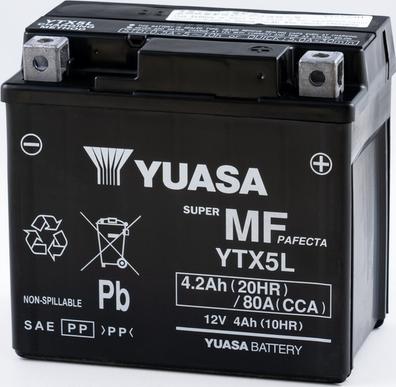 Yuasa YTX5L - Startera akumulatoru baterija www.autospares.lv