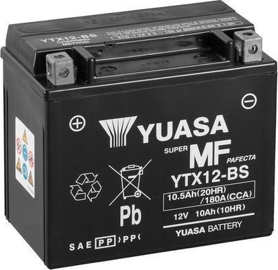 Yuasa YTX12-BS - Startera akumulatoru baterija www.autospares.lv