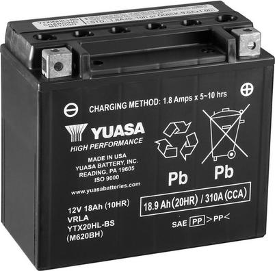 Yuasa YTX20HL-BS - Startera akumulatoru baterija www.autospares.lv