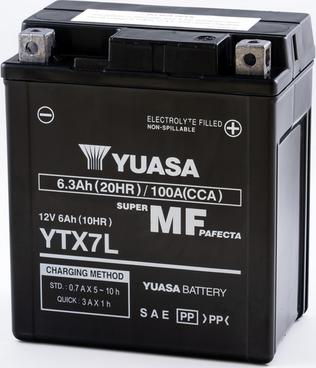 Yuasa YTX7L - Startera akumulatoru baterija www.autospares.lv