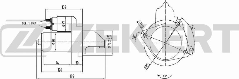 Zekkert AN-1000 - Starter www.autospares.lv